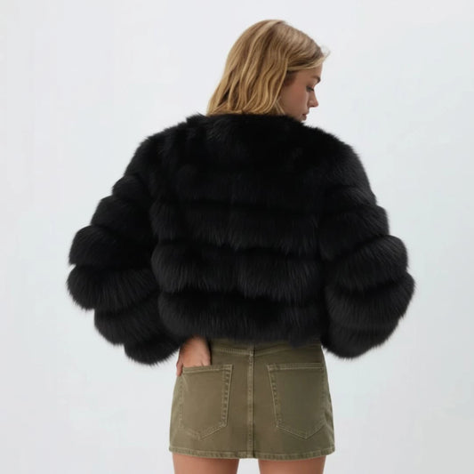 Selena - Fourrures Raccon Noires