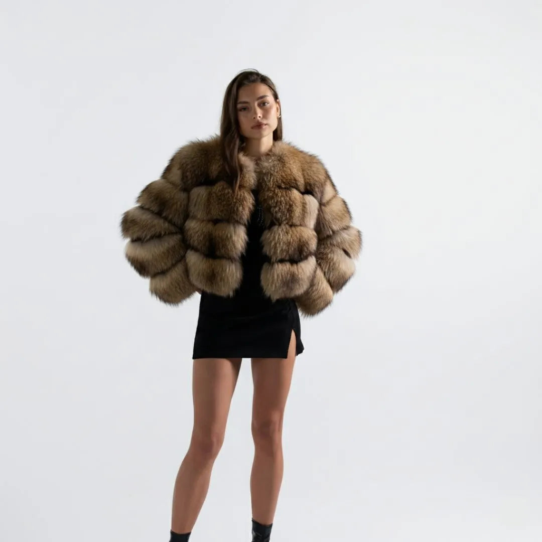 Amara - Fourrures Raccon Marron
