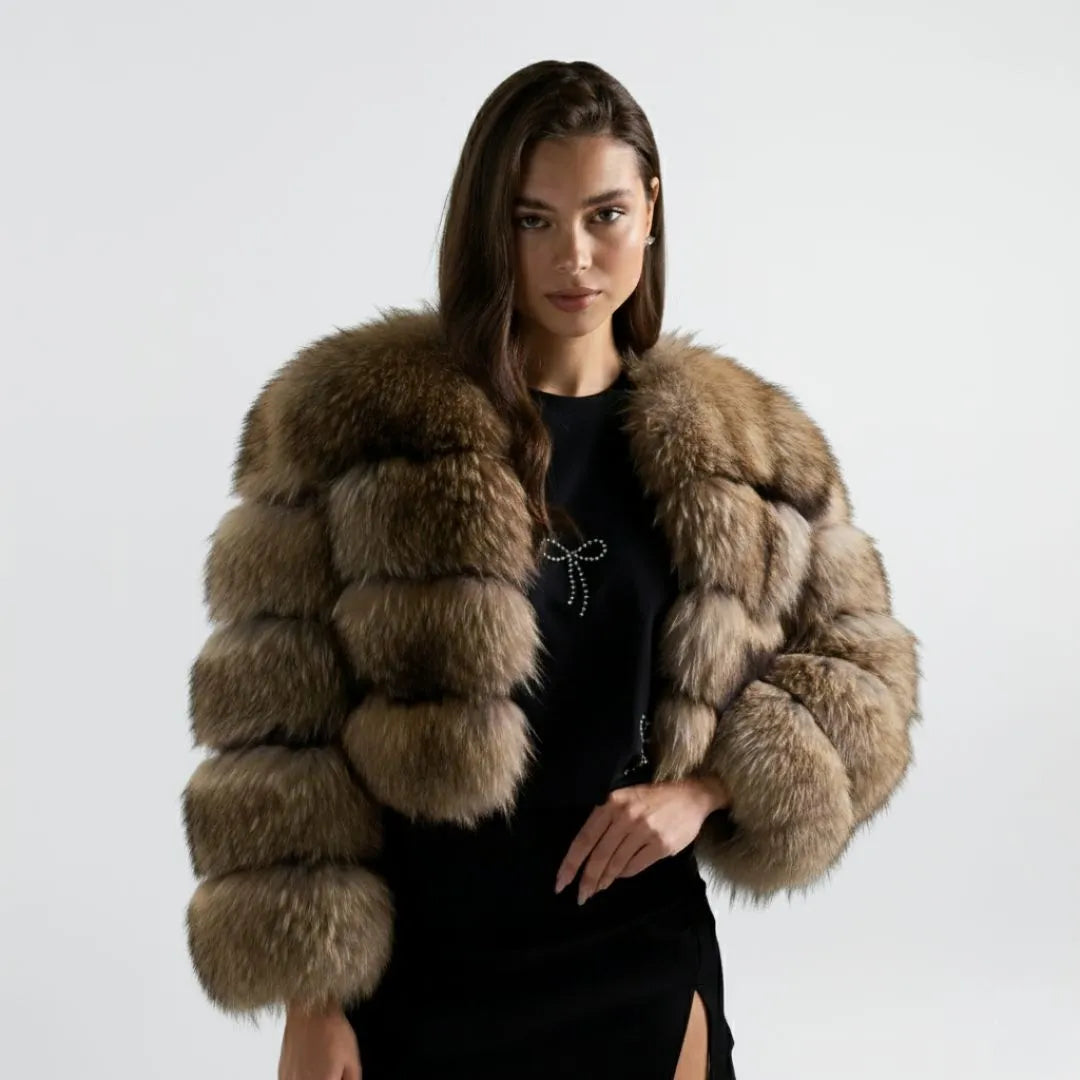 Amara - Fourrures Raccon Marron