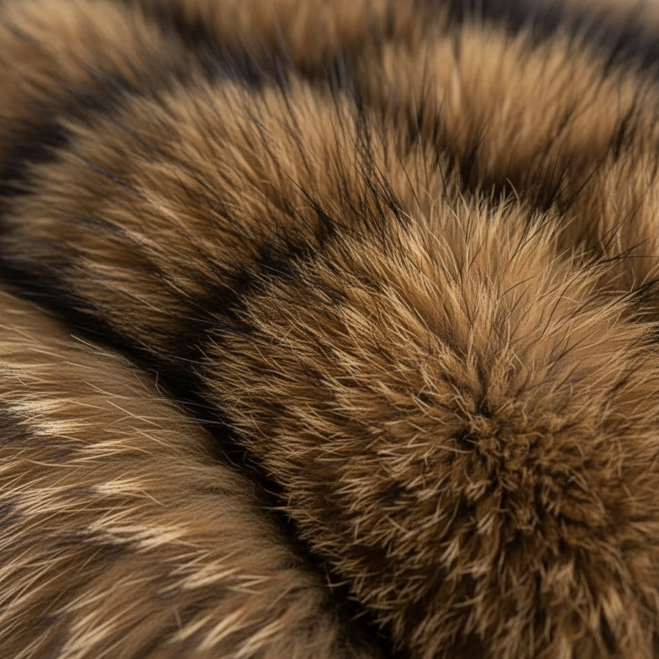 Amara - Fourrures Raccon Marron